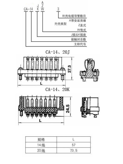 CA型矩形毗连器